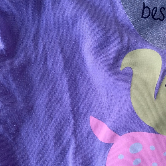 Girl’s 12 sleepset, deer, squirrel, bunny, and owl, long sleeve pants and top - Picture 2 of 5